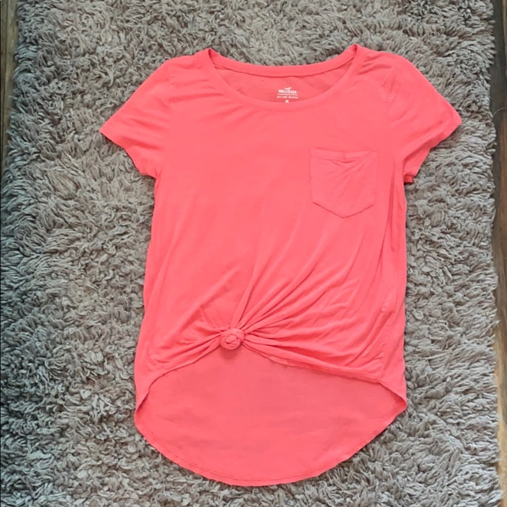 Pink Hollister flowy shirt